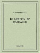 Le médecin de campagne - Balzac, Honoré de - Bibebook cover
