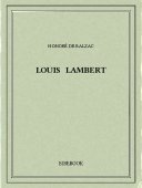 Louis Lambert - Balzac, Honoré de - Bibebook cover
