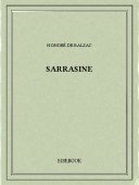 Sarrasine - Balzac, Honoré de - Bibebook cover