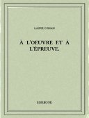 À l&#039;oeuvre et à l&#039;épreuve. - Conan, Laure - Bibebook cover