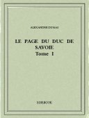 Le page du duc de Savoie I - Dumas, Alexandre - Bibebook cover