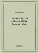 Contes d&#039;une grand-mère II - Sand, George - Bibebook cover