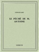 Le péché de M. Antoine - Sand, George - Bibebook cover