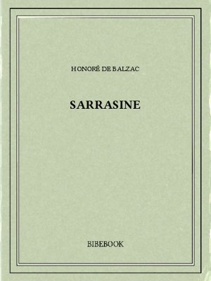 Sarrasine - Balzac, Honoré de - Bibebook cover