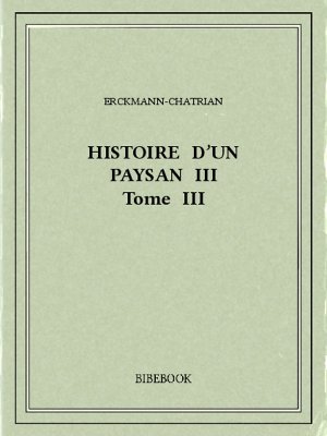 Histoire d&#039;un paysan III - Erckmann-Chatrian - Bibebook cover