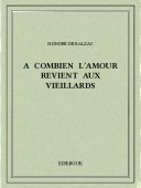 A combien l’amour revient aux vieillards - Balzac, Honoré de - Bibebook cover