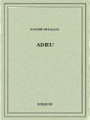 Adieu - Balzac, Honoré de - Bibebook cover