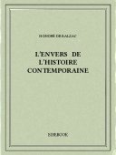 L’envers de l’histoire contemporaine - Balzac, Honoré de - Bibebook cover