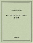 La fille aux yeux d’or - Balzac, Honoré de - Bibebook cover