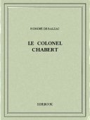 Le colonel Chabert - Balzac, Honoré de - Bibebook cover