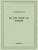 Le lys dans la vallée - Balzac, Honoré de - Bibebook cover