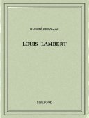Louis Lambert - Balzac, Honoré de - Bibebook cover