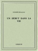 Un début dans la vie - Balzac, Honoré de - Bibebook cover