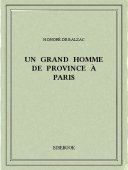 Un grand homme de province à Paris - Balzac, Honoré de - Bibebook cover