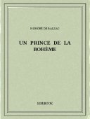 Un prince de la bohème - Balzac, Honoré de - Bibebook cover