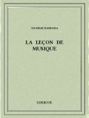 La leçon de musique - Barbara, Charles - Bibebook cover