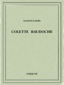 Colette Baudoche - Barrès, Maurice - Bibebook cover
