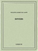 Divers - Gaspé, Philippe Aubert de - Bibebook cover