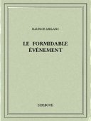 Le formidable événement - Leblanc, Maurice - Bibebook cover
