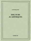 Discours académiques - Montesquieu, Charles-Louis de Secondat - Bibebook cover