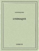 Lysimaque - Montesquieu, Charles-Louis de Secondat - Bibebook cover