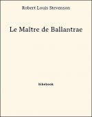 Le Maître de Ballantrae - Stevenson, Robert Louis - Bibebook cover