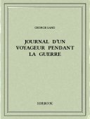 Journal d’un voyageur pendant la guerre - Sand, George - Bibebook cover