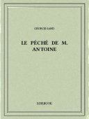 Le péché de M. Antoine - Sand, George - Bibebook cover