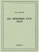 Les mémoires d’un veuf - Verlaine, Paul - Bibebook cover