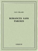 Romances sans paroles - Verlaine, Paul - Bibebook cover