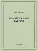 Romances sans paroles - Verlaine, Paul - Bibebook cover